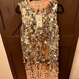 Zara! Brand new with tags! Sequence show stopper midi dress